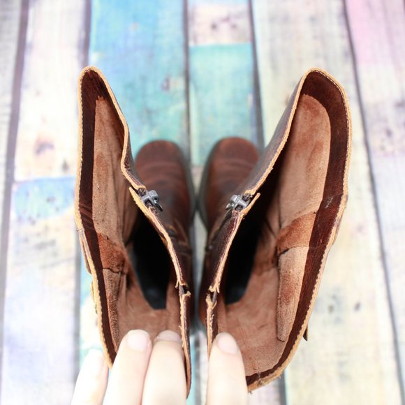 NICOLE Boho Tall Riding Boots Side Zip Shoe 7.5 M - Picture 7 of 11